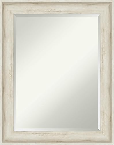 Miniatura 7 de Amanti Art Espejo de baño, espejo de pared color crema de abedul Regal para usar como espejo de tocador de baño sobre fregadero (34.75 x 44.75