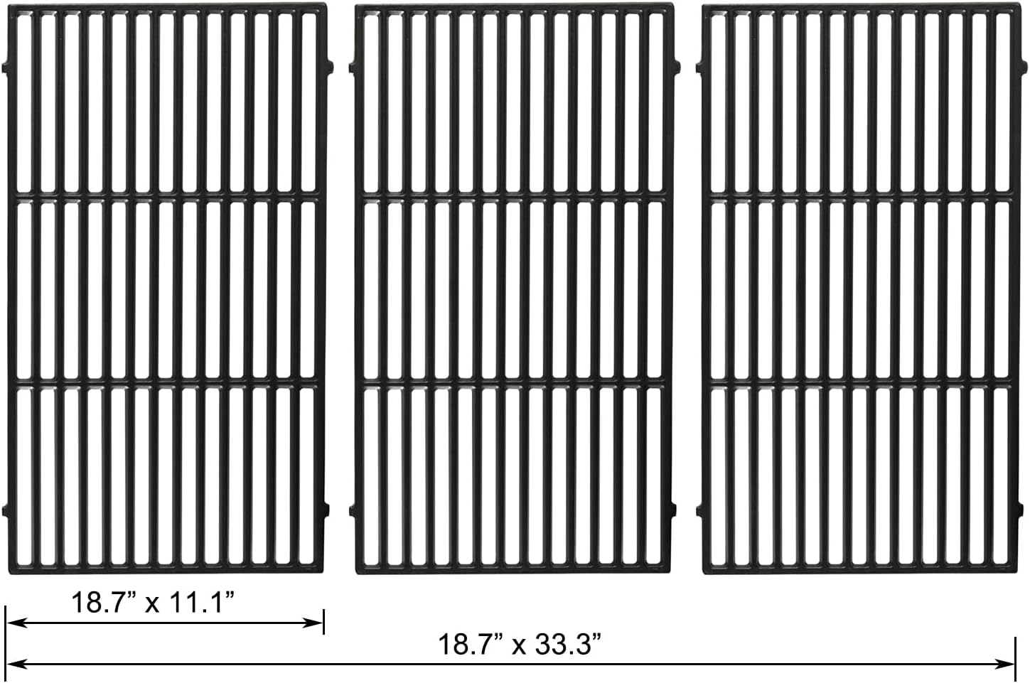 Genesis II E-410 Grill Grates Replacement for Weber Genesis II E410 E-435 S-435 Grill Parts 66097 Grates Genesis 2 GS4 Genesis II & LX 400 Series Cooking Grates SPX-435 Kitchenaid 740-0781 Grid 66089