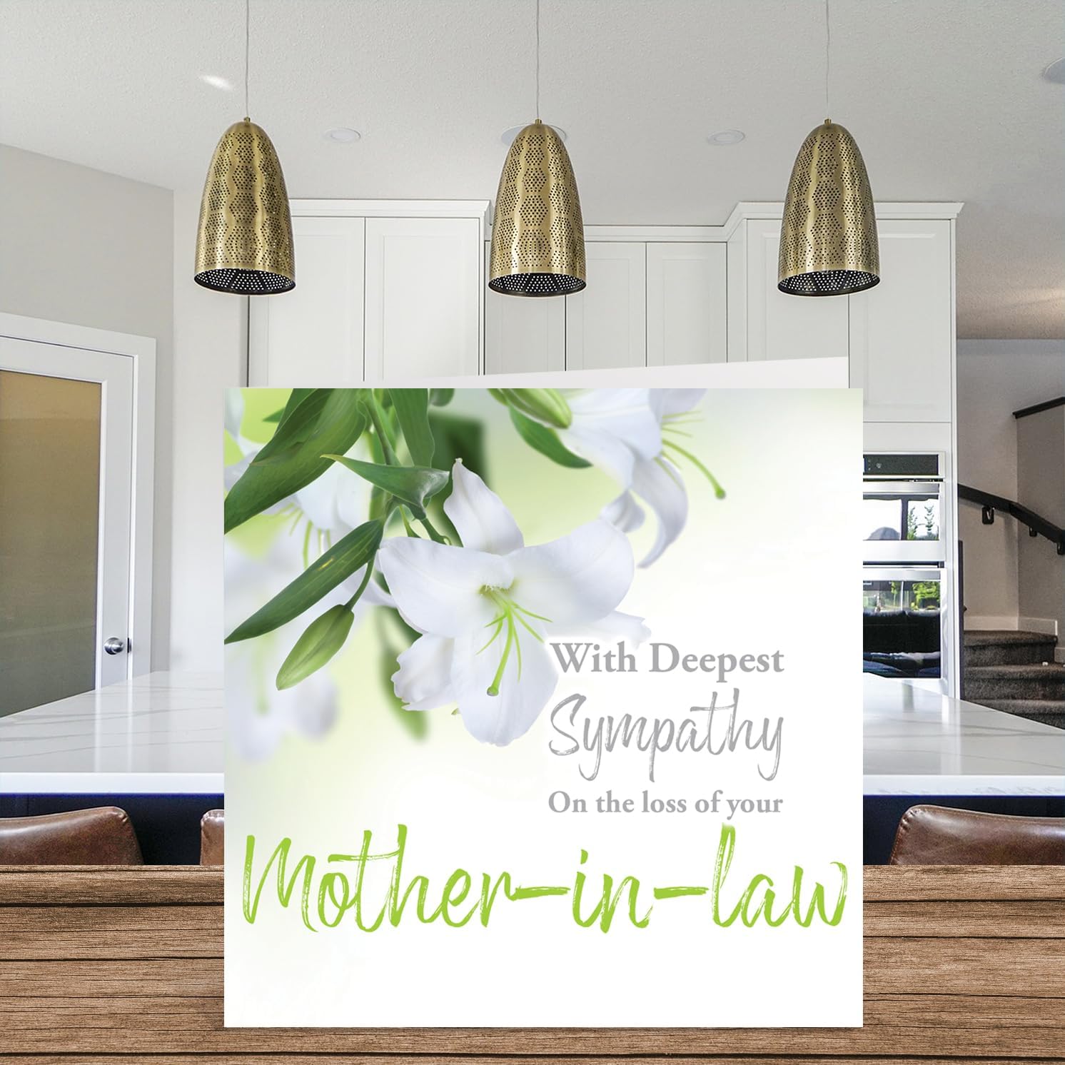 Sympathy Cards - With Deepest Sympathy On The Loss Of Your Mother in law Card - Sorry Mourning Bereavement Cards for Adults, 145mm Condolences Thinking of You Card, Floral Greeting