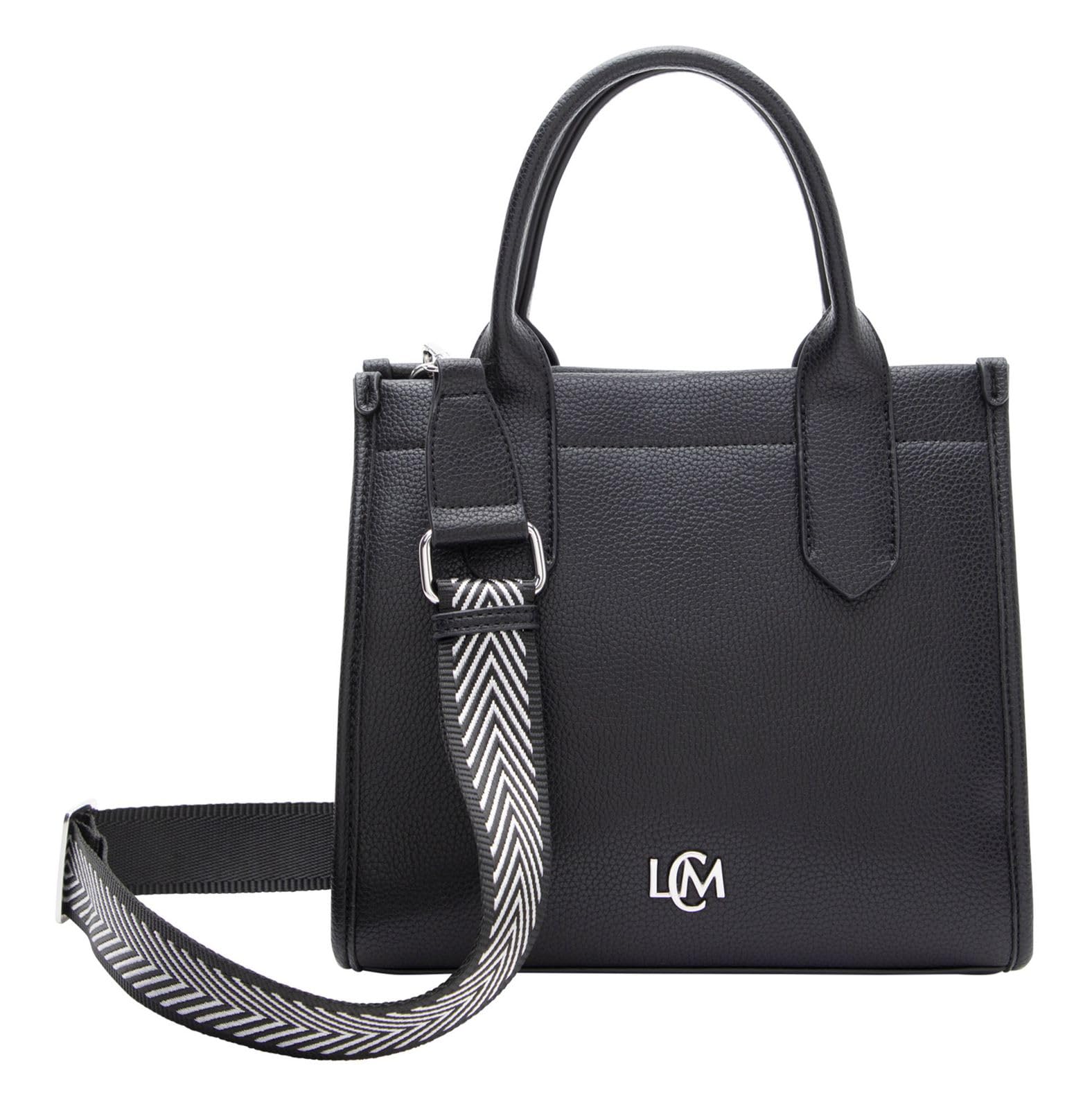 L.CREDI Handtasche Phemia Umhängetasche Schwarz