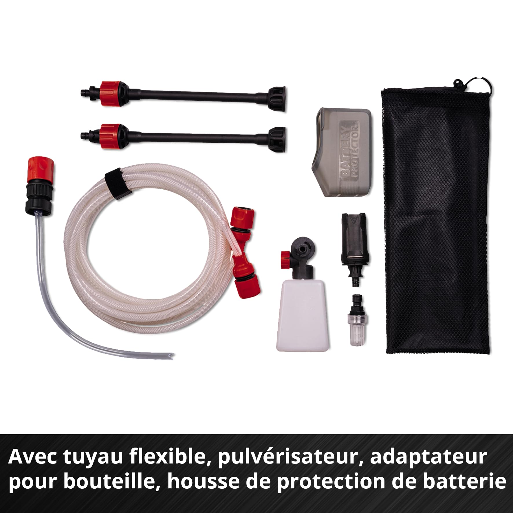 Einhell Pistolet-Nettoyeur Moyenne Pression sans Fil HYPRESSO 18/24-1 Power X-Change (18 V, 24 Bar, Nettoyage et arrosage Mobiles, débit de 240 l/h, Accessoires Inclus, sans Batterie ni Chargeur)