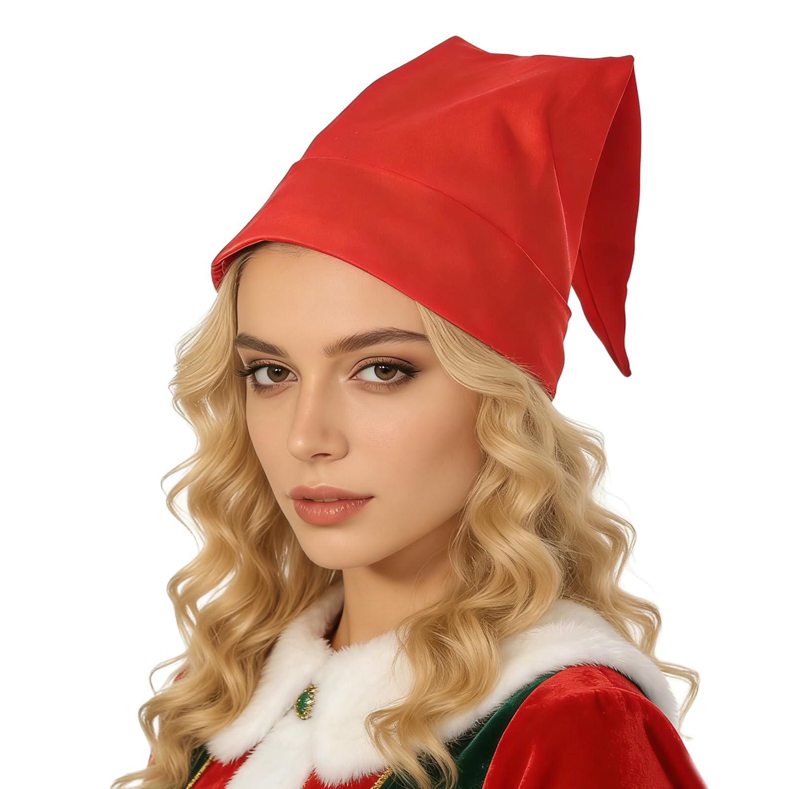 UniqKaliber Dwarf Costume Hat,Halloween Costume Elf Hats Accessories for Adult Storybook Character Cosplay Christmas — image 1