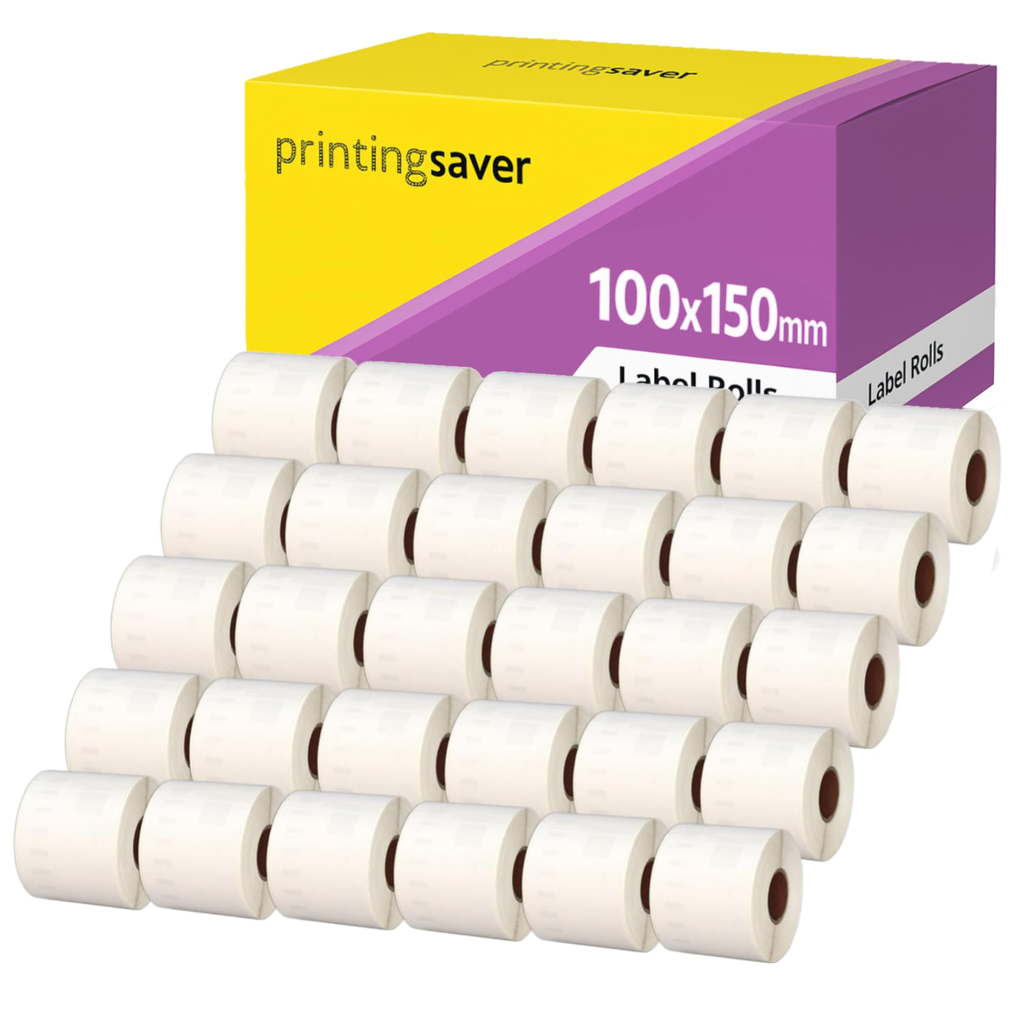 30 Compatible Rolls 100mm x 150mm White Direct Thermal Labels for Zebra GK420d GK420t GC420d GX420d GX420t GC420t GX430t GT800 LP2844 TLP 2844 Citizen CL-S521 CL-S621 CL-S631 (500 Labels per Roll) โ image 1