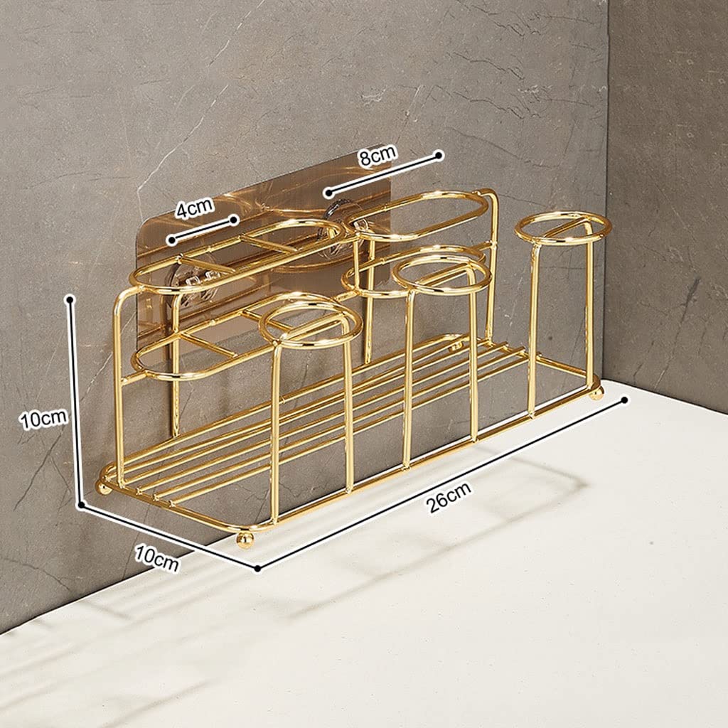 Soporte Para Cepillo De Dientes Montado En La Pare Soporte de cepillo de dientes montado en la pared con fregadero for almacenar pasta de dientes, cepillo de dientes, limpiador facial, soporte de cepi