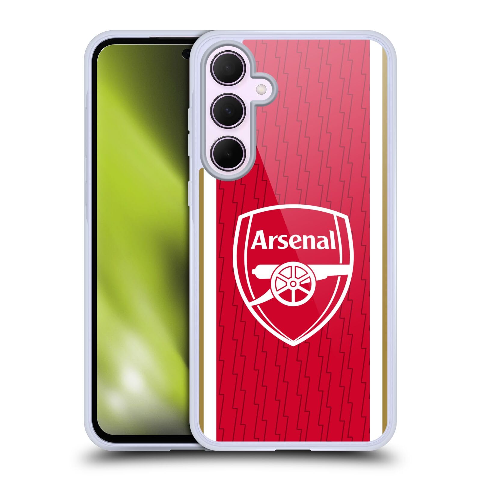 Head Case Designs Officially Licensed Arsenal FC Home 2023/24 Crest Kit Gel Case [Military Grade Protection] Compatible With Samsung Galaxy A35 5G