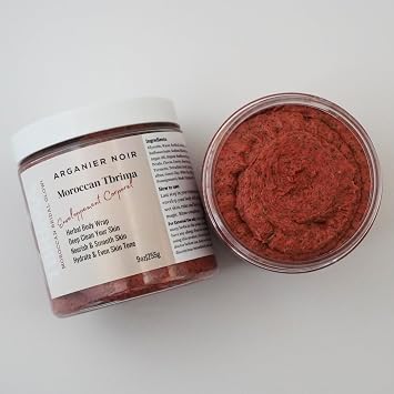 Tbrima Moroccan Enveloppement Corporel Body Herbal Wrap A Mix Aker Fassi and Herbs. Tebrima Made with Argan Oil.