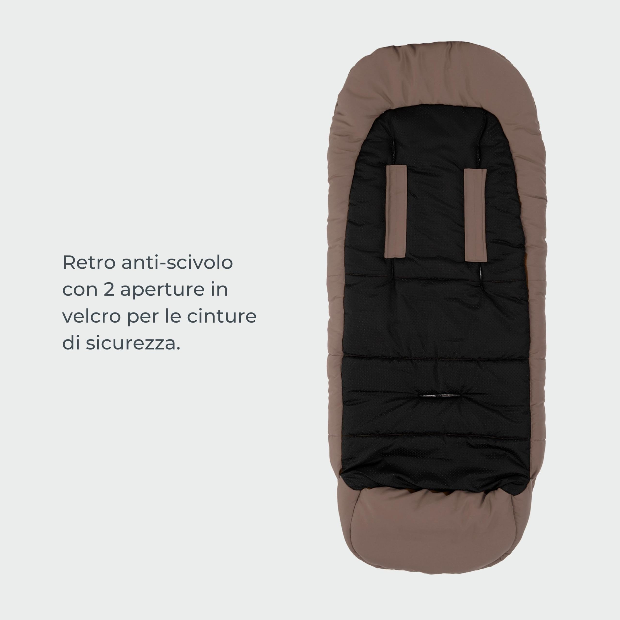 Nuvita 9545 Junior City | Sacco Universale per Passeggino | Perfetto per Bambini da 6 a 36 Mesi (100 cm) | Tessuto Vellutato e Massimo Comfort per il Tuo Bambino fino a -10°C | Verde Salvia