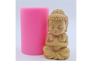 Bronze Buddha 3D Candle Mold: Unveil Serene Luminosity