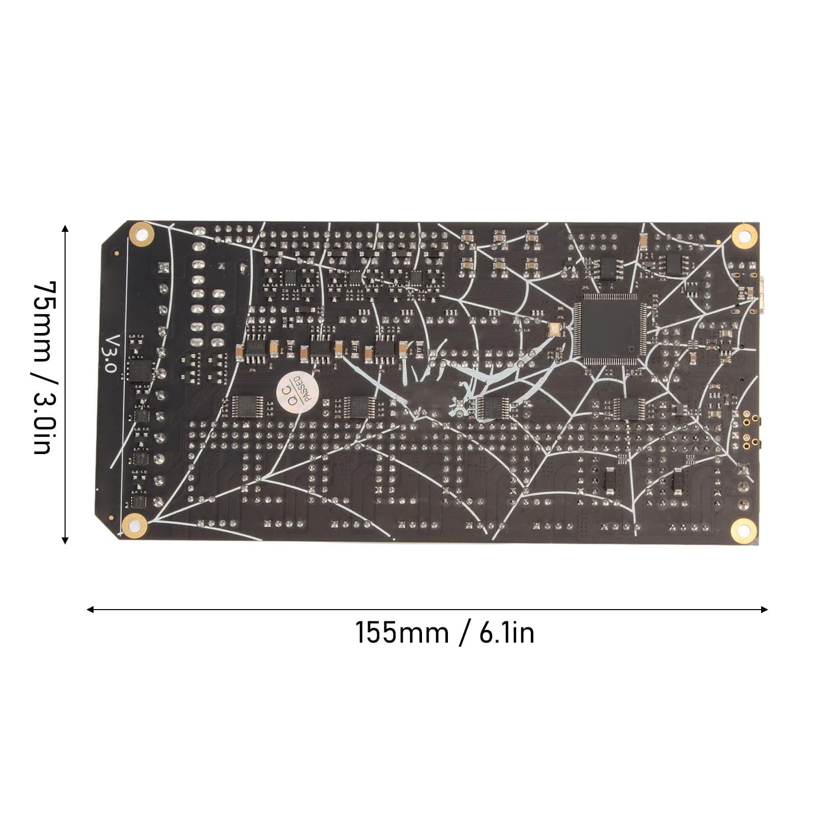 Gonetre Carte Mère D'imprimante 3D avec Puce STM32F446 180Mhz, 8 Pilotes Pas à Pas TMC, 10 Sorties PWM, pour Imprimantes 3D Design