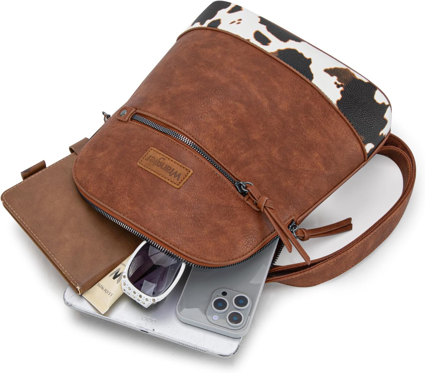 Montana West Wrangler Backpack Purse for Women Medium Ladies' Bookbag Travel Work Daypacks Bags Cow Print Purses - Image 6