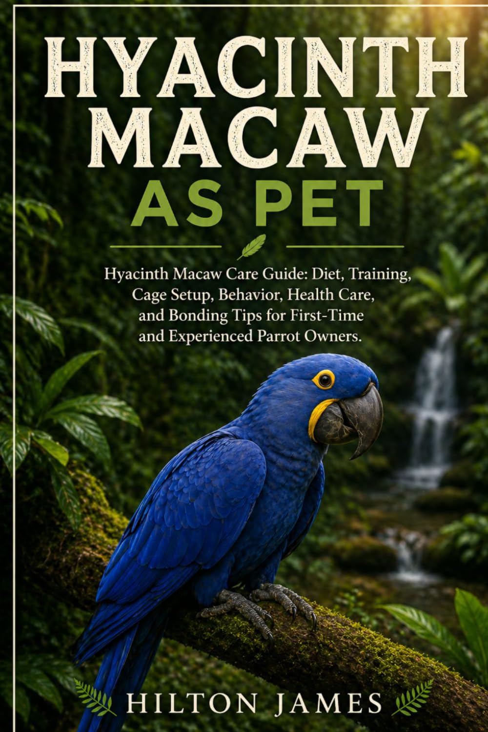 HYACINTH MACAW AS PET: Hyacinth Macaw Care Guide: Diet, Training, Cage Setup, Behavior, Health Care, and Bonding Tips for First-Time and Experienced Parrot Owners.