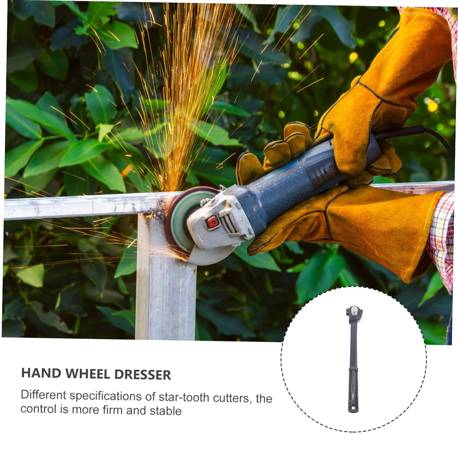 LIFKOME 1pc Grinding Wheel Dresser Grinder Tool for Polishing Handheld Grinding Trimmer