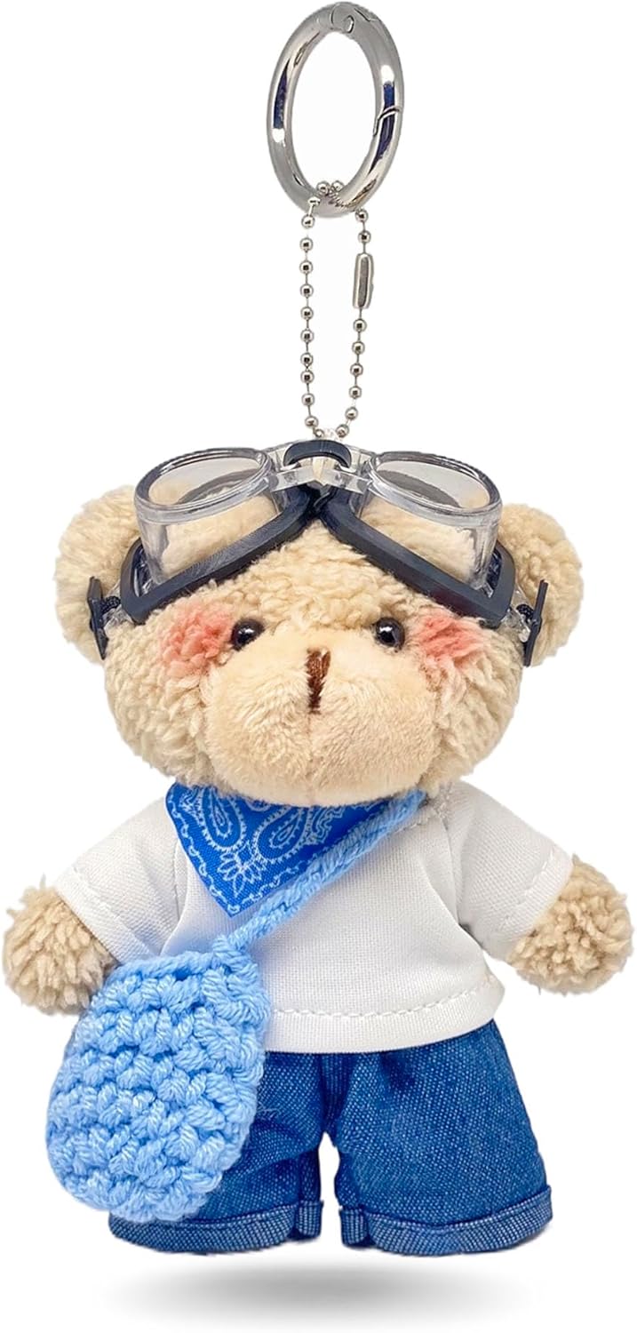 Joedy Bear Keychain Bag Charms Purse Charms Cute Keychains for Women Handbags, Backpacks, Wallet