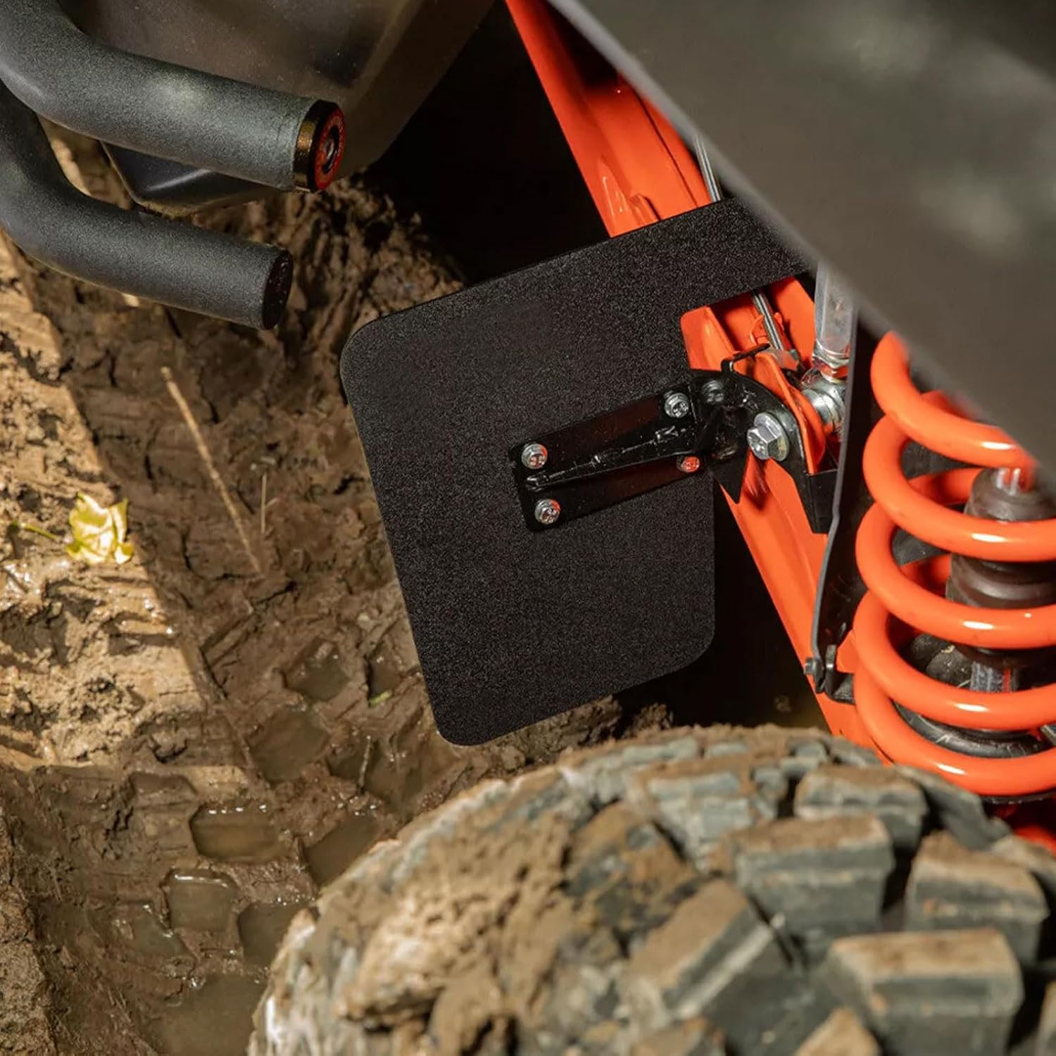 Trailing Arm Mud Flap, Rear HDPE Mud Guard Compatible with Maverick X3 2017 and After, 7in x 10 7 8in Trail Arm Splash