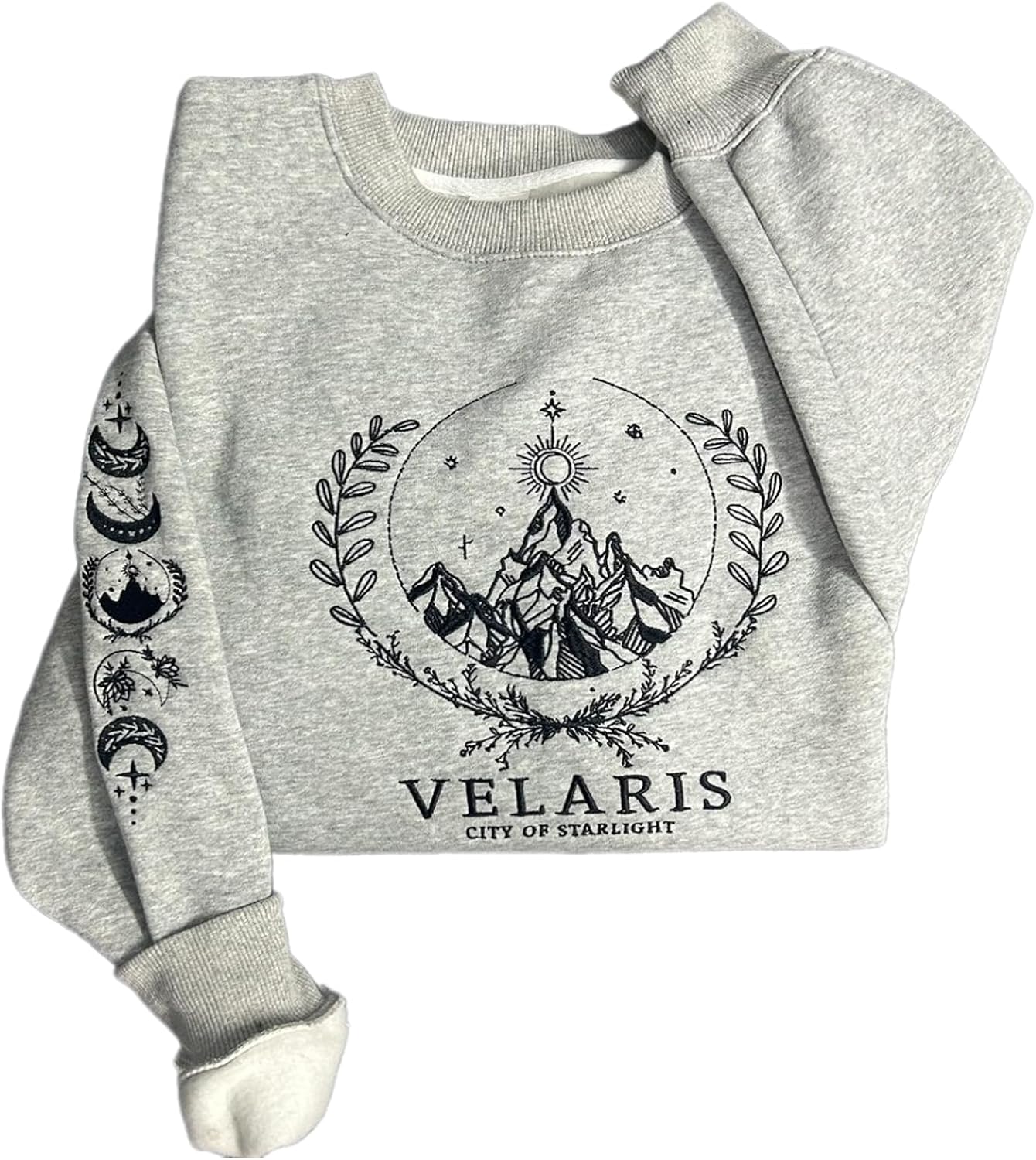 Embroidered Velaris Sweatshirt, Velaris City Of Starlight Embroidered Shirt, The Night Court, SJM ACOTAR