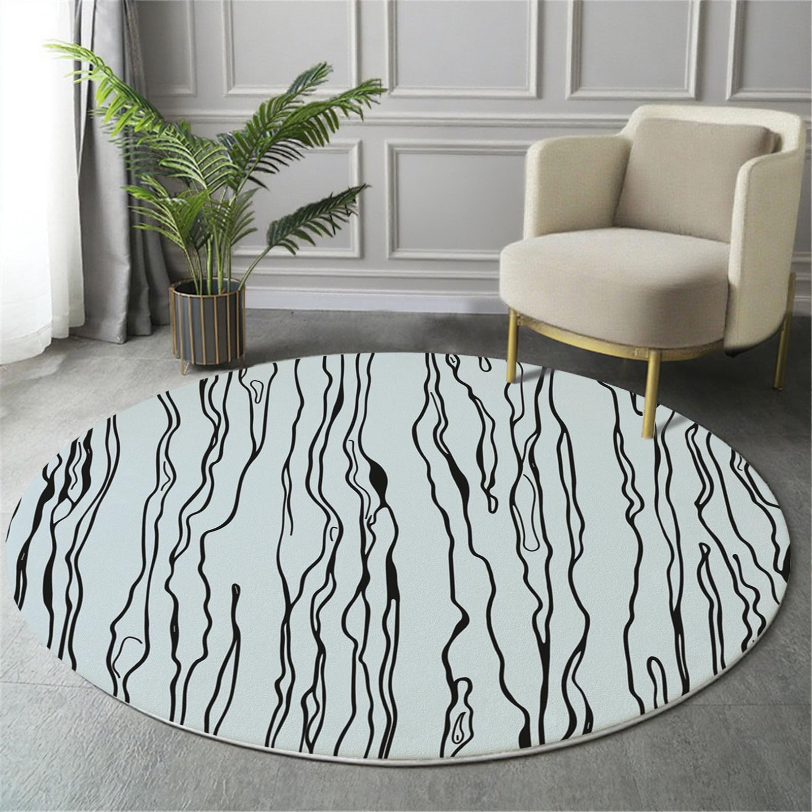 Tapis de cuisine antidérapant bleu pour un salon chaleureux