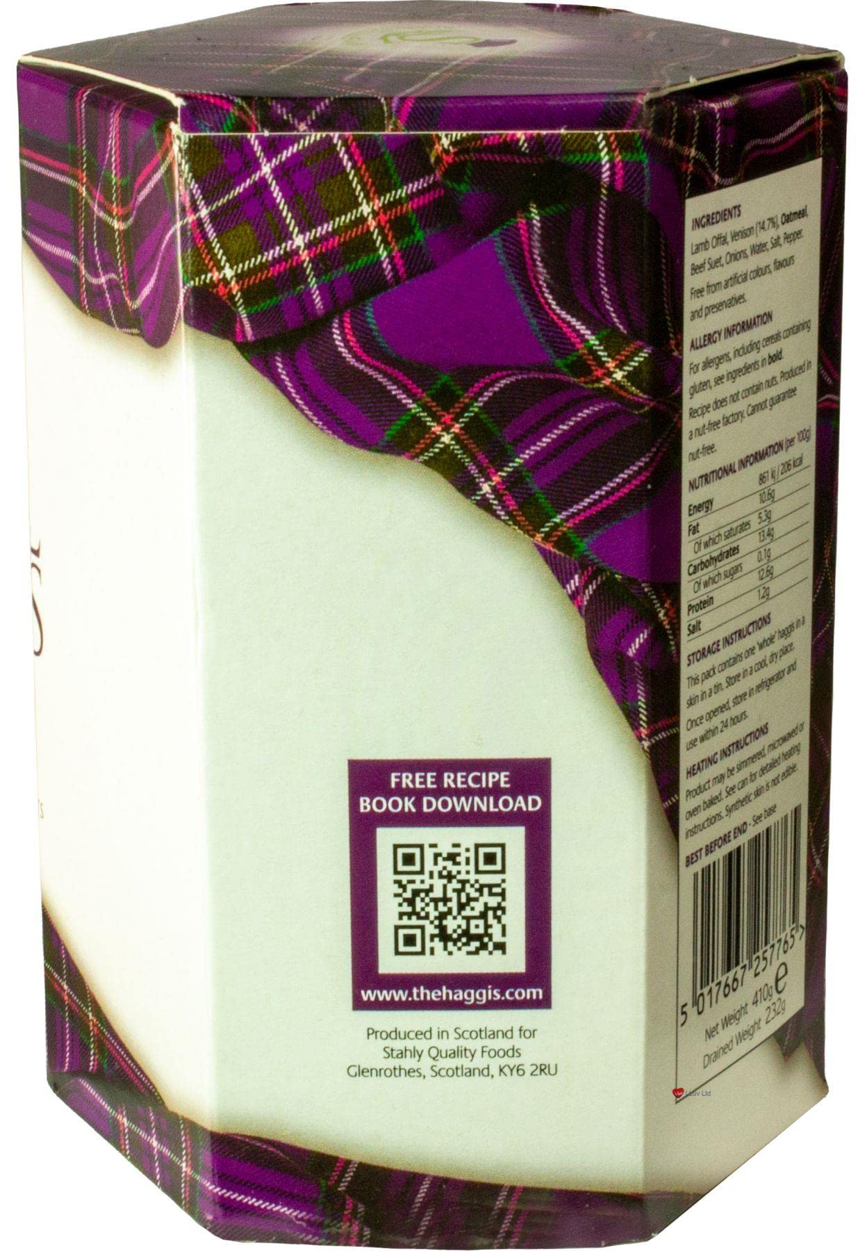 Pack de 2 Escoceses Royal Haggis with Venado Comida Escocesa Regalos Plato Nacional de Escocia