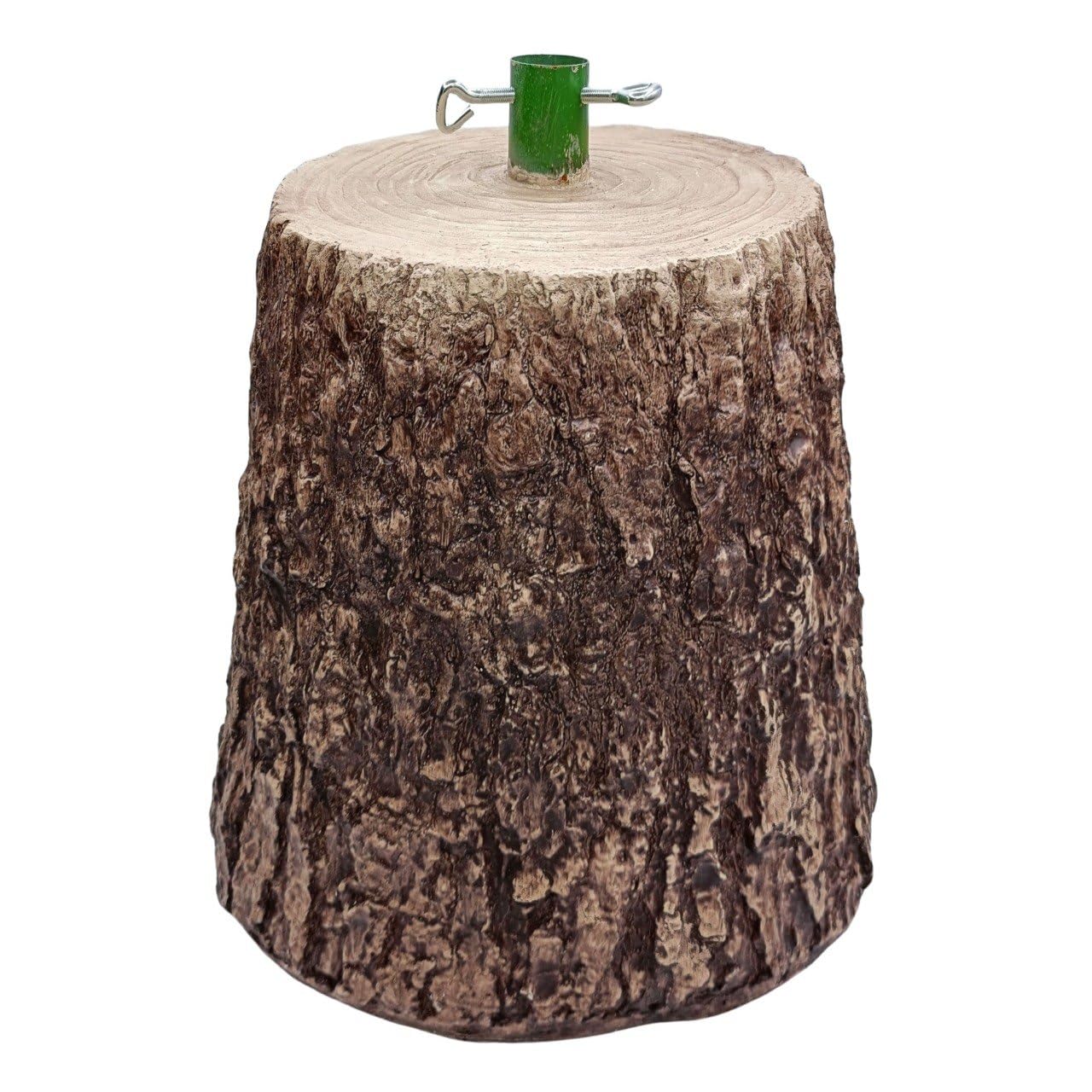 Base Tronco Albero di Natale, Marrone Rustico, 36 cm Altezza x 30 cm Diametro, Design Realistico, Supporto Stabile per Alberi
