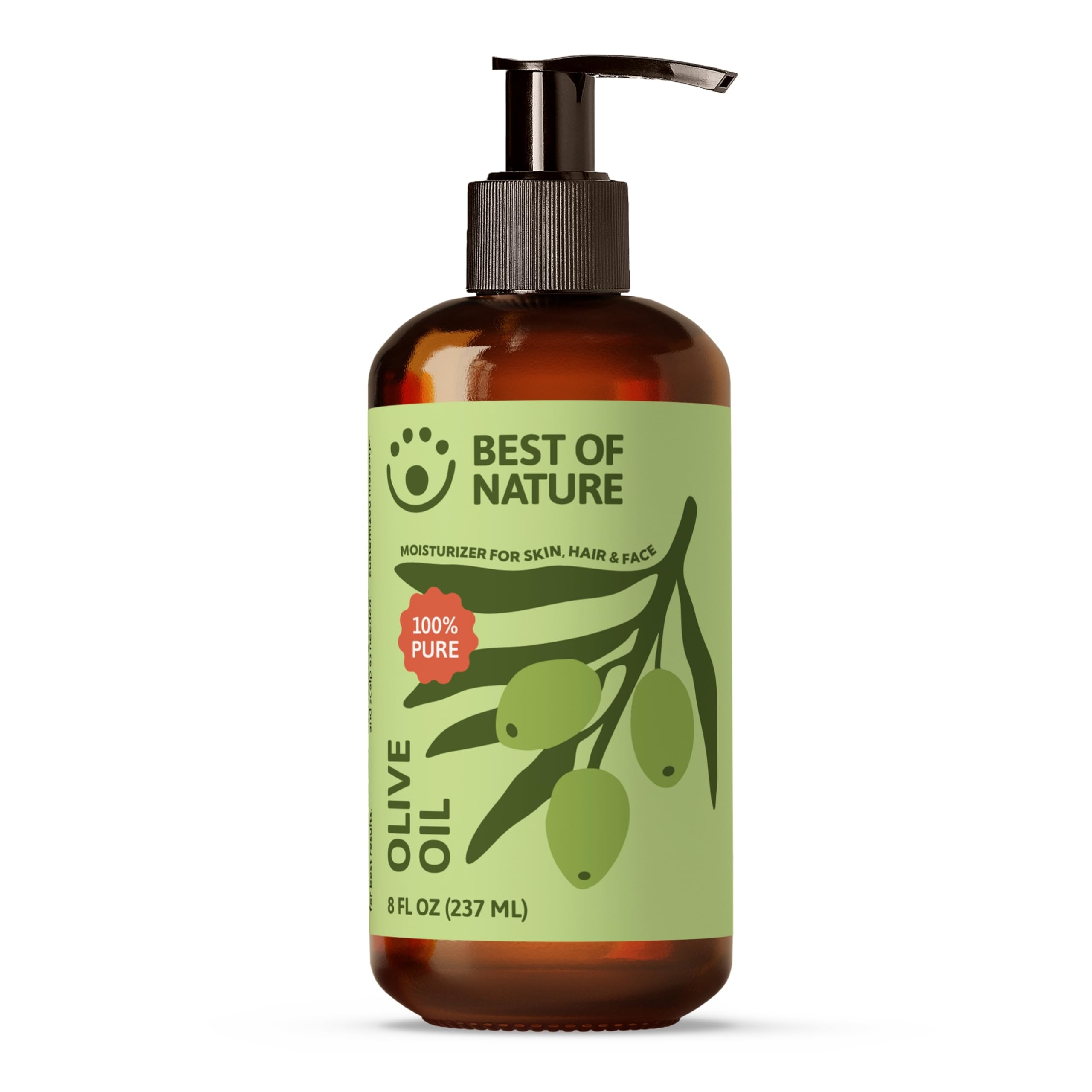 Olej z oliwek – 227 g – 100% czysty i naturalny – do ciała i włosów.