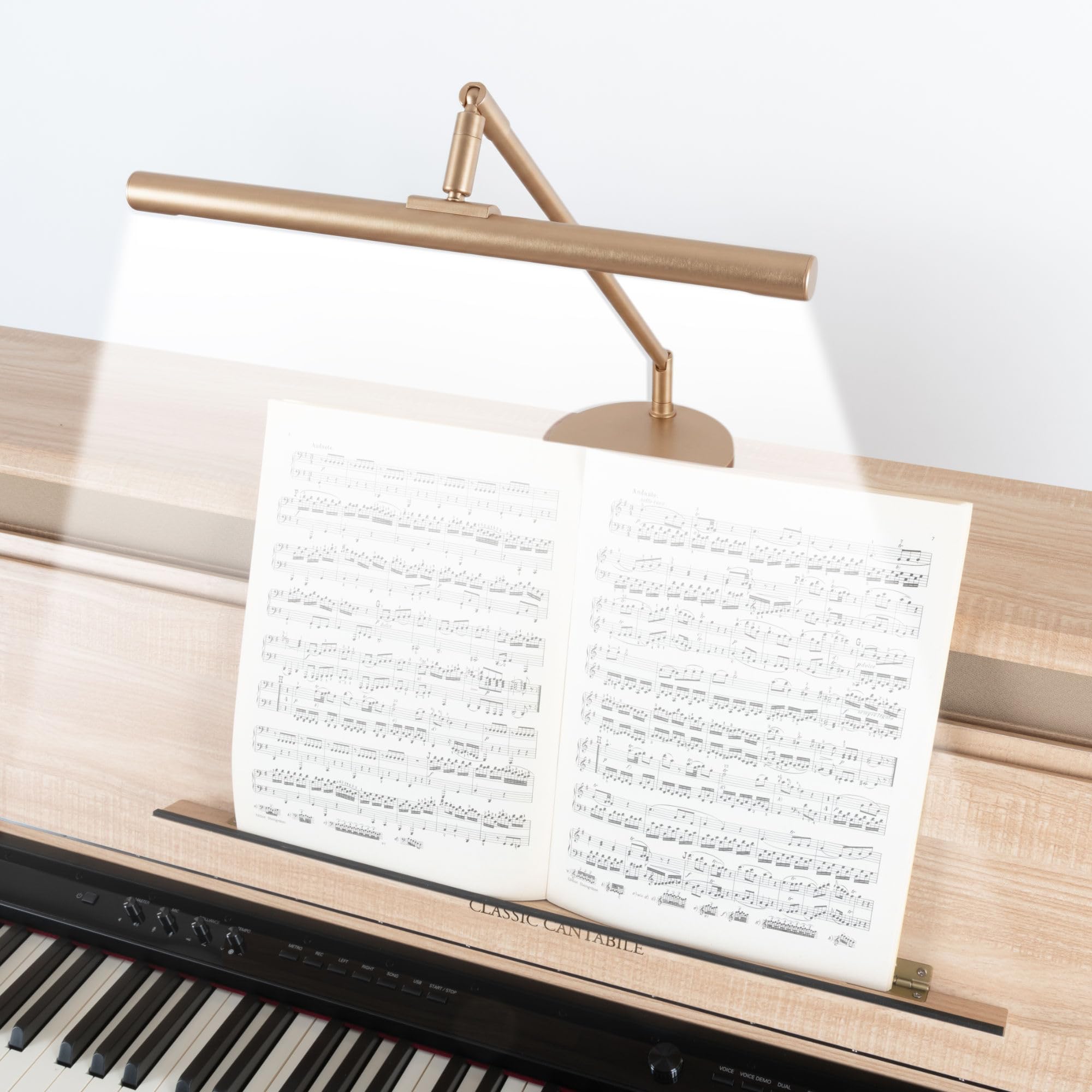 Classic Cantabile 12520 GD Lampe De Piano Or, Hauteur maximale: 45 cm