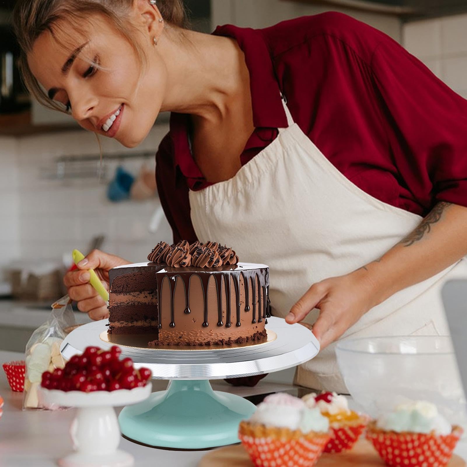 Table tournante à gâteau,Plateau tournante à gâteau | Support de
