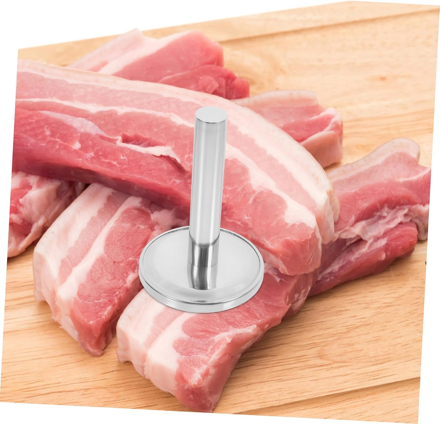 SOLUSTRE Meat Loosening Hammer Chicken Kitchen Mallet or Pounder Meat Grinder Meat Tenderizer Tool Meat Mallet Pounder Potato Masher Kitchen Hammer for Meat Stainless Steel Silver