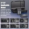 JYJZPB 2 baterías LP-E17 con cargador dual mejorado | para cámara digital Canon EOS R50 R8 R100 R10 RP Rebel T8i T7i T6i T6s SL2 SL3 M3 M5 M6 200D 77D 750D 760D 800D 8000D 3