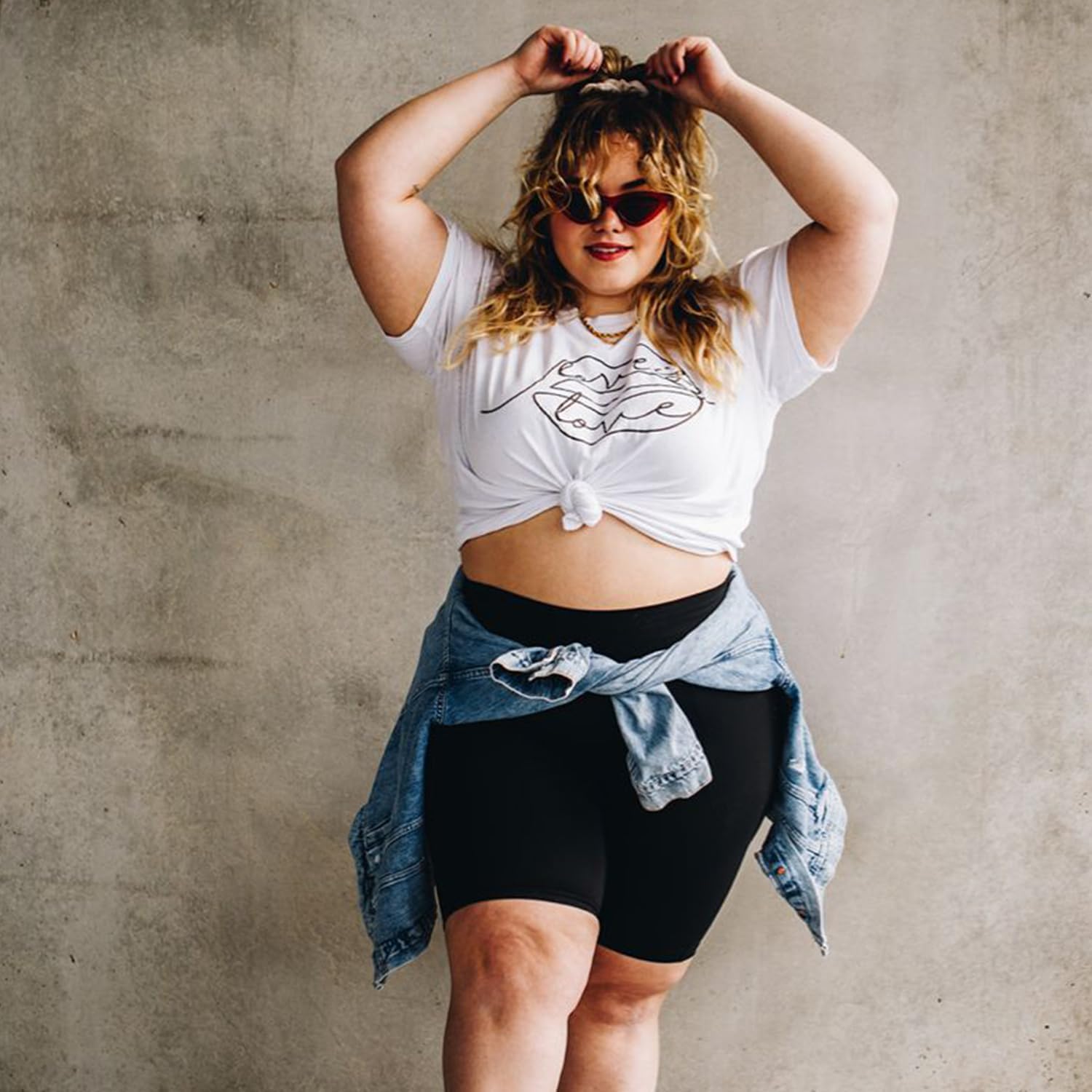 Diu Life 3 Pack Biker Plus Size Shorts for Women with Pockets - High Waist 8" Black Workout Shorts for Yoga (1X 2X 3X 4X) - Image 3