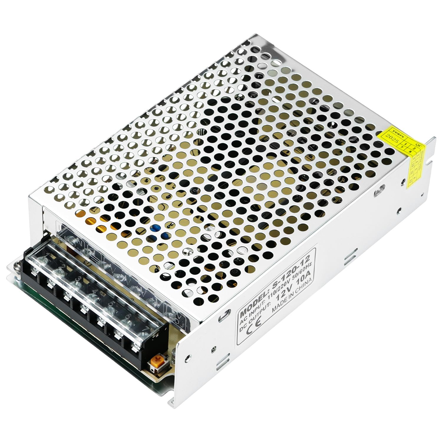 QWORK® 12V 10A 120W Regulated Switching Power Supply, Applied to 3D Printer, LED Display, Communication