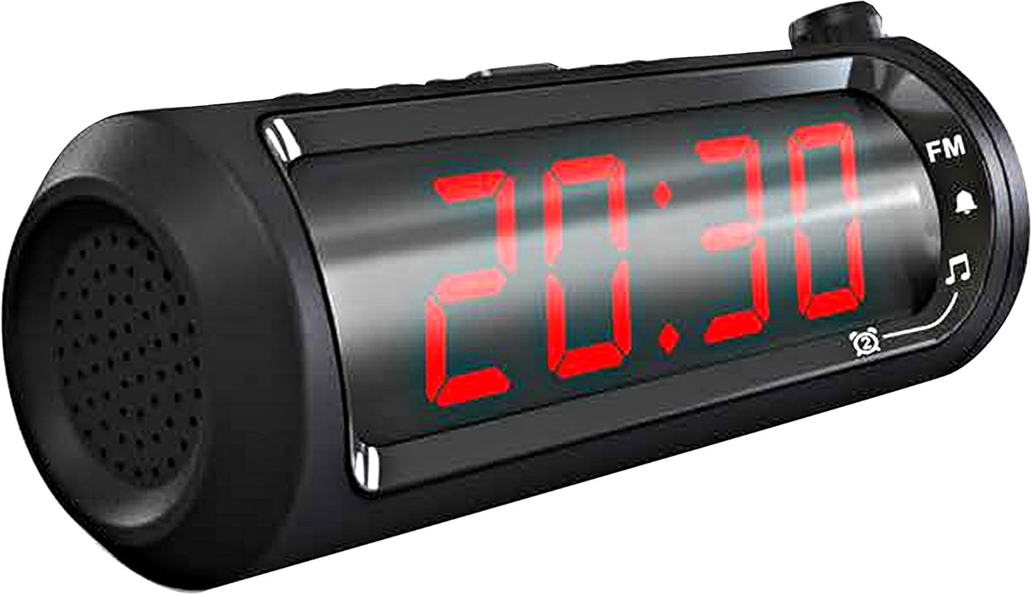 SYLVANIA SCR1245USB 1.8" JumboDigit Projection DualAlarm Clock Radio