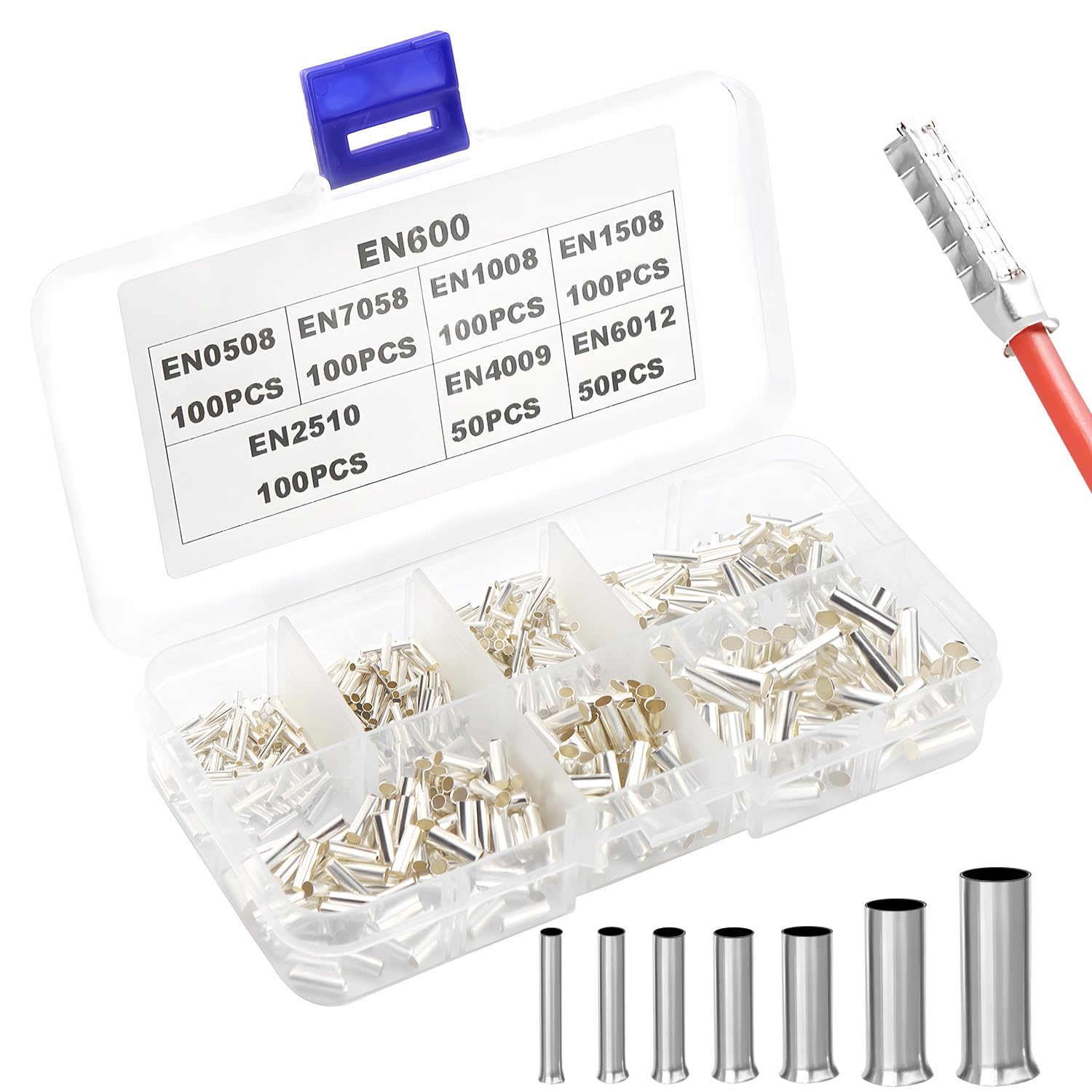 Terminali Hilpress 6mm² 100 Terminali Isolati Gialli Per Cavi Da 6 - Foto 12