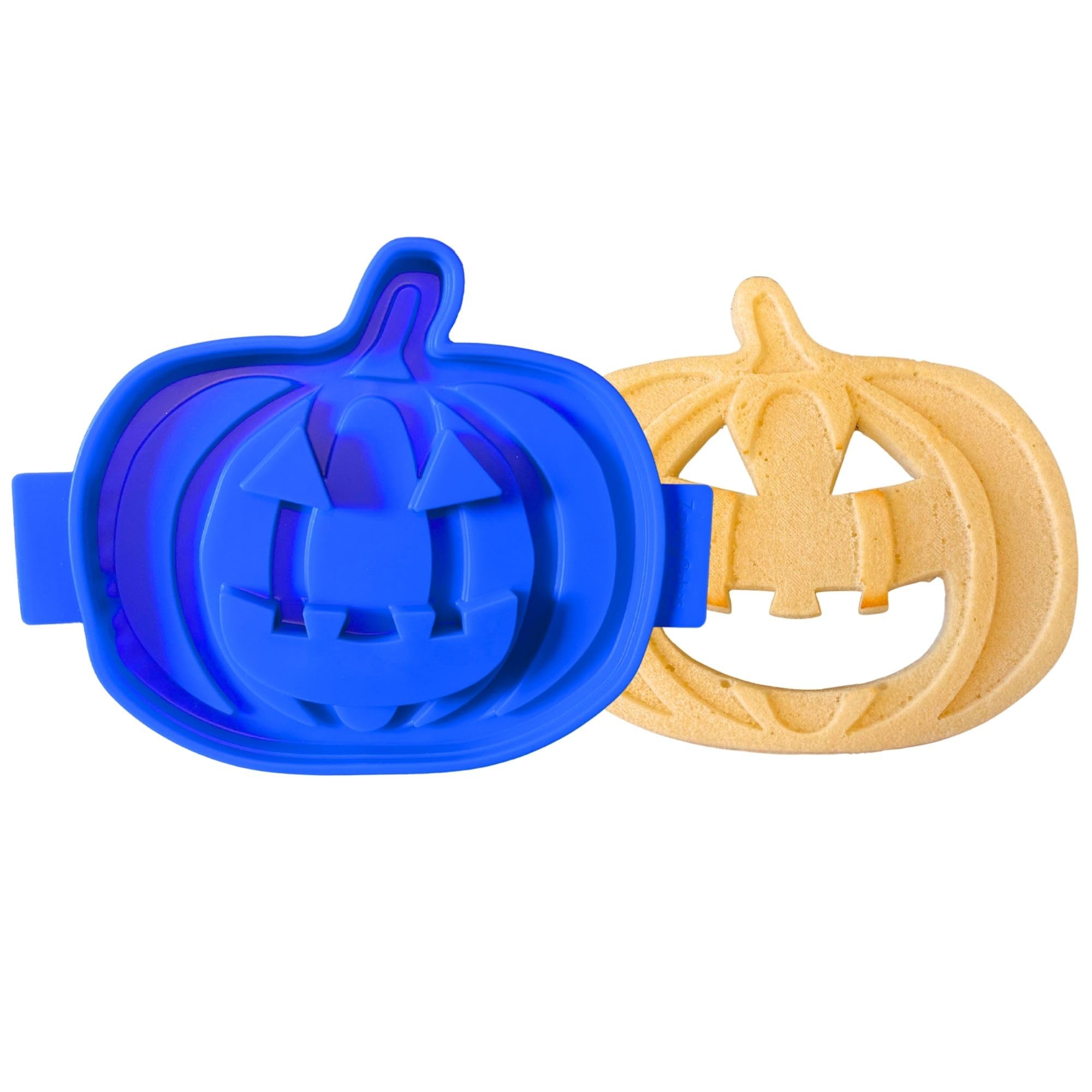 ZaveryCakes Pop-Culture Kitchenware Company, Pumpkin Silicone Mold, For Halloween, Pancakes, Pizza, Cakes, Brownie, Chocolate, Cheese and More, Non-Stick, Food-Grade Baking Mold, Dishwasher Safe