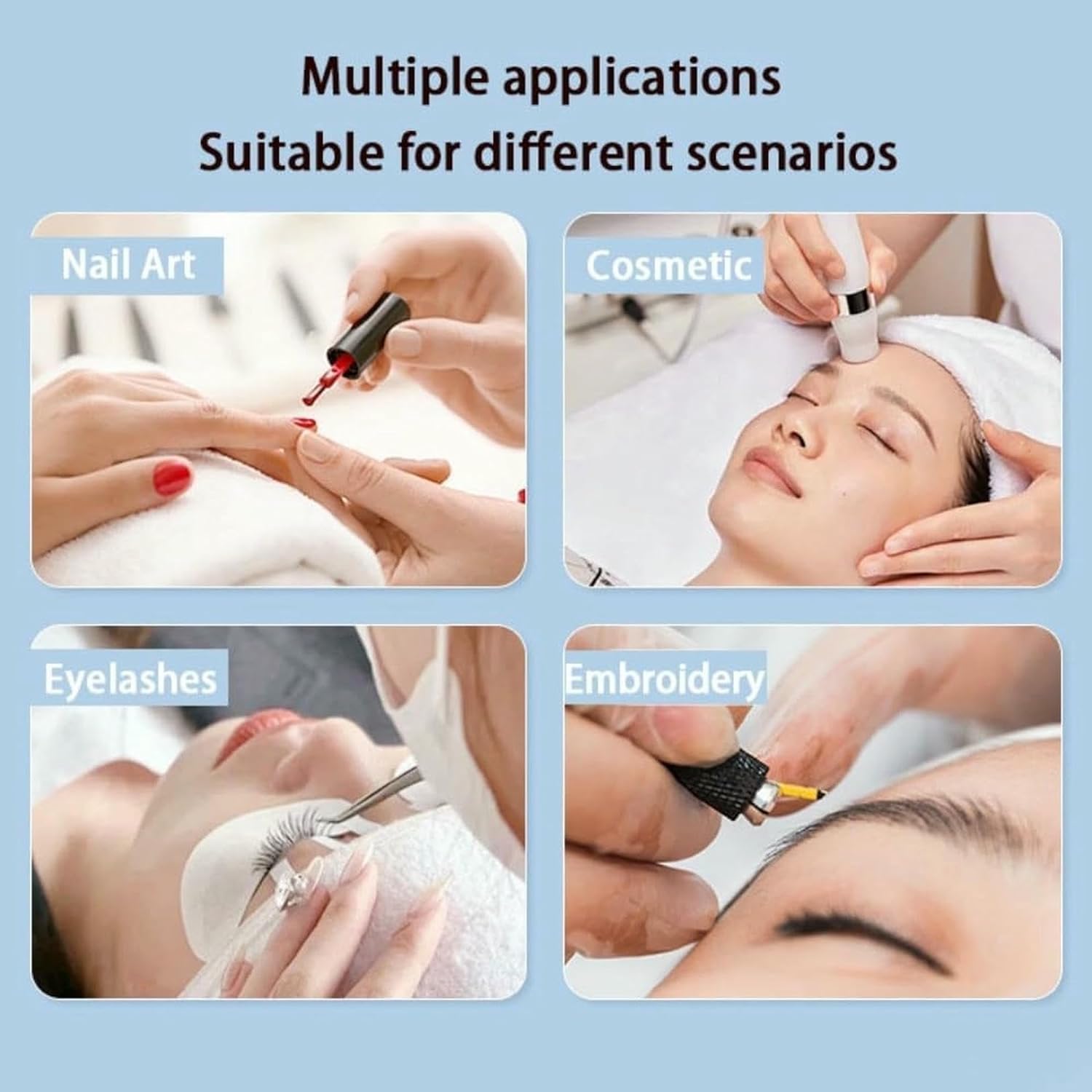 Beauty Lamp Nail Lamp with Knob, 28.7" Half Moon Light..