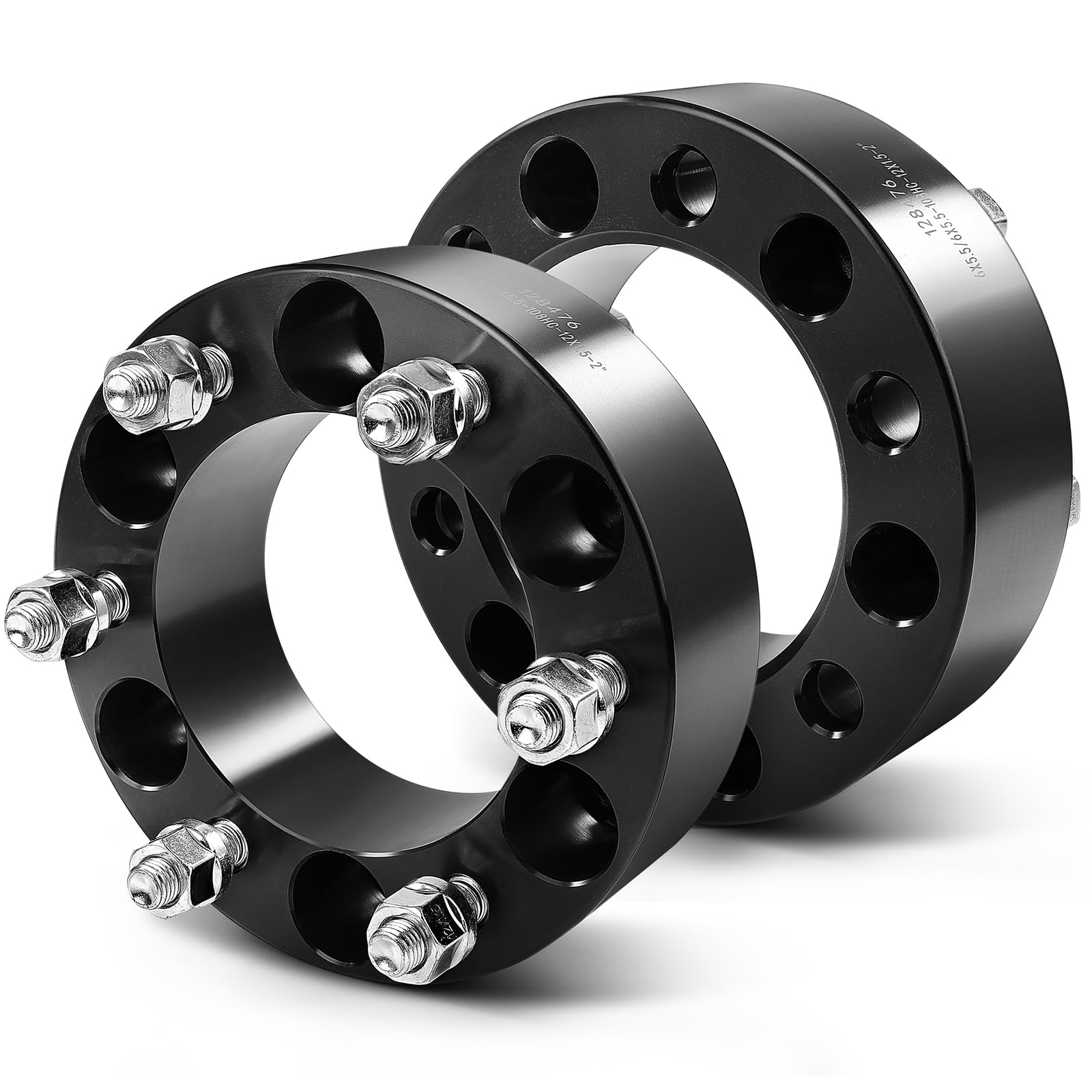 SCITOO 2pcs 6x5.5 Wheel Spacers 2" Bore 108mm Studs M12x1.5 6 Lug
