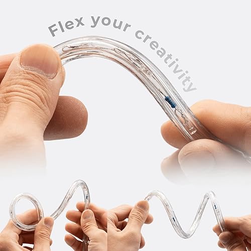 Miniatura 5 de WYZworks 1656 LED, 150 pies, luz exterior blanca cálida de 12 pulgada con controlador de 8 modos, impermeable, certificado ETL para exteriores,