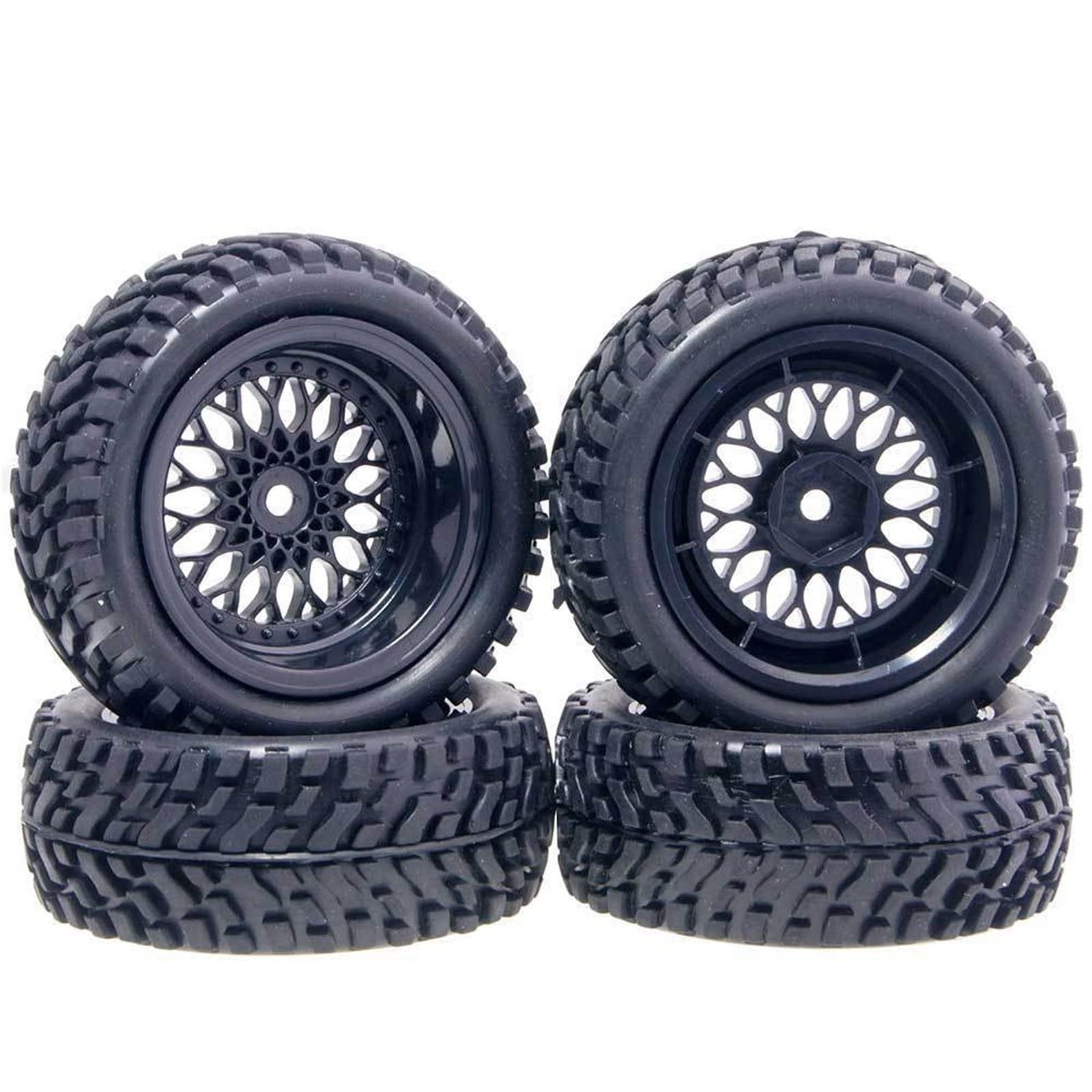 Koła rajdowe gumowe opony przesunięte 3mm/6mm/9mm, dla HSP, 1:10