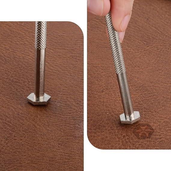 Leather Stamps 2 Pieces Professional Leather Border Stamping Tools for Leather Craft Working