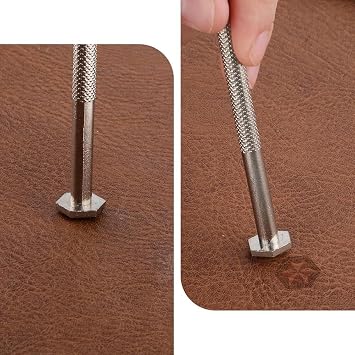 Leather Stamps 2 Pieces Professional Leather Border Stamping Tools for Leather Craft Working