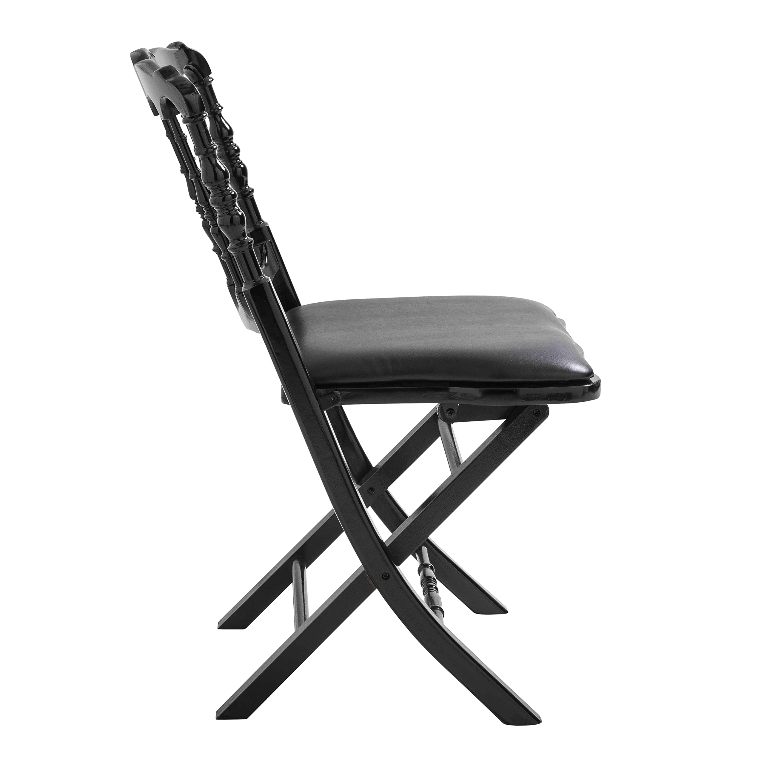 MobEventPro Chaises Pliantes Noires en Bois