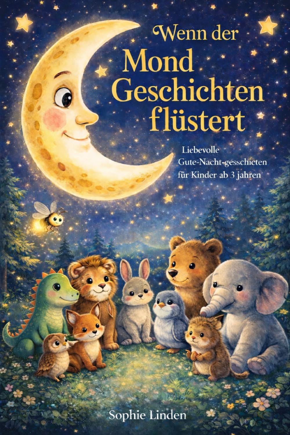 Wenn der Mond Geschichten flüstert: Gute-Nacht-Geschichten für Kinder ab 3 Jahren: Liebevolle Tiergeschichten zum Einschlafen und Träumen