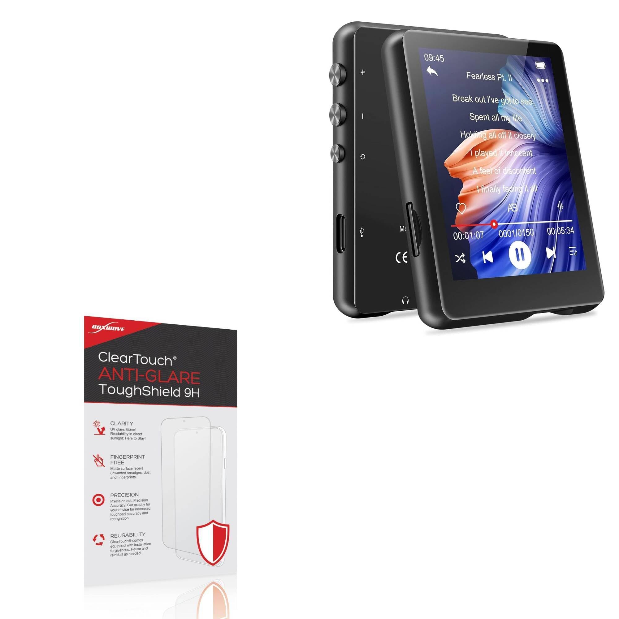 BoxWave Screen Protector Compatible with MECHEN M3 Touchscreen MP3 Player - ClearTouch Anti-Glare ToughShield 9H (2-Pack), Anti-Glare 9H Tough Flexible Film Screen Protector
