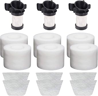 Replacement Filters for Shark ION Flex DuoClean X30 X40 F60 F80 IF200 IF201 IF202 IF205 IF251 IF252 IF281 IF282 IF285 UF280 IC205 IR70 IR100 IR101, 3 Post 6 Foam&Felt Filters, XPREMF100