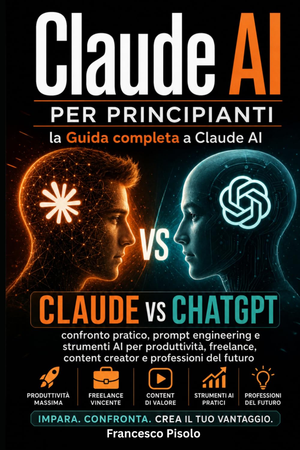 Claude AI per principianti: la Guida completa a Claude AI: Claude vs ChatGPT: confronto pratico, prompt engineering e strumenti AI per produttività, freelance, content creator e professioni del futuro