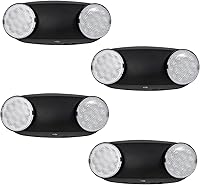 Vista 10 de TANLUX Luces de emergencia LED con batería de respaldo, certificación UL, CA 120/277 V, accesorios de salida de emergencia cableados para negocios