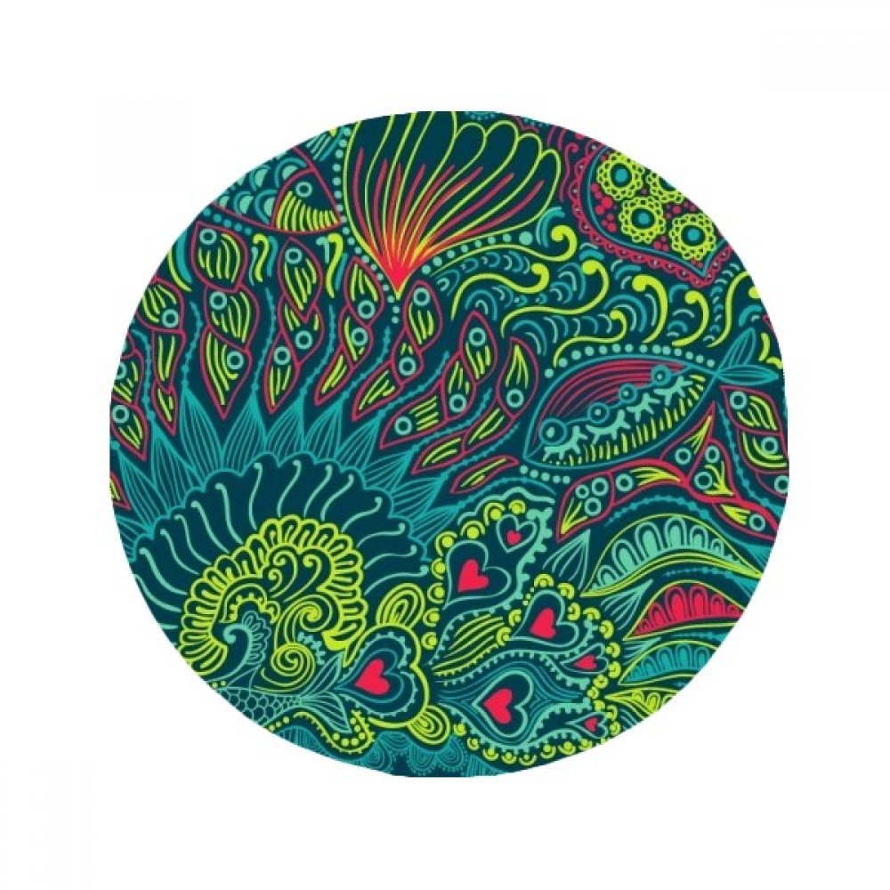 Tapis rond océan multicolore de 50cm, une idée cadeau déco originale