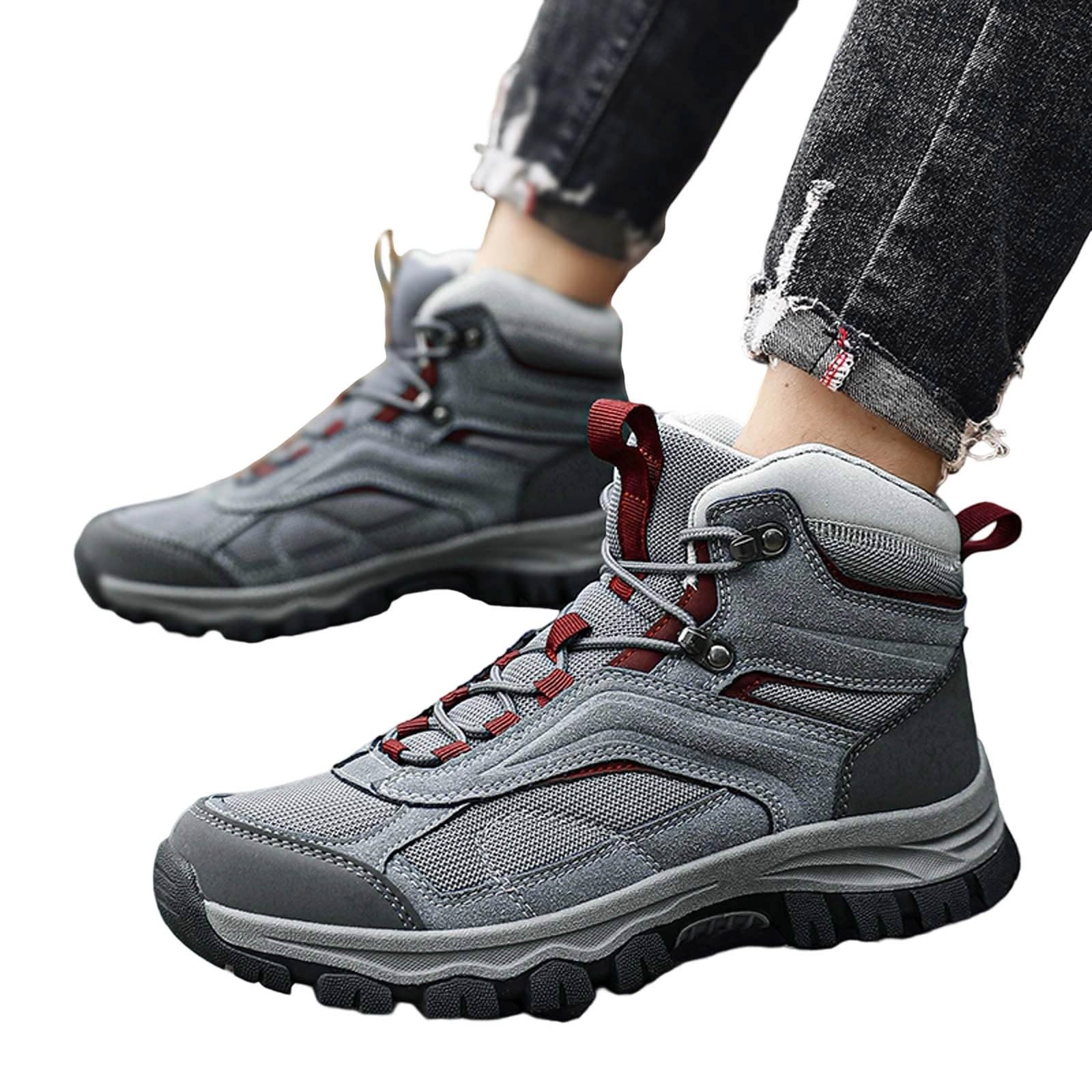 Chaussures de randonnée Homme idéales Camping Trekking Pleine Nature Montagne Grandes Sneakers Robustes polyvalentes Confort Outdoor