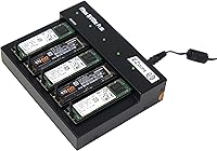 Vista 1 de EZ Dupe Duplicador M.2 de 1 a 4 M.2 NVMe / M2 SATA NGFF (PCIe/ACHI NVMe) llave B, llave M, llave B+M 2230 2242 2260 2280 módulo interno SSD Cloner