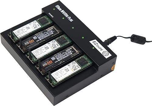 EZ Dupe Duplicador M.2 de 1 a 4 M.2 NVMe M2 SATA NGFF (PCIeACHI NVMe) llave B, llave M, llave B+M 2230 2242 2260 2280 módulo interno SSD Cloner