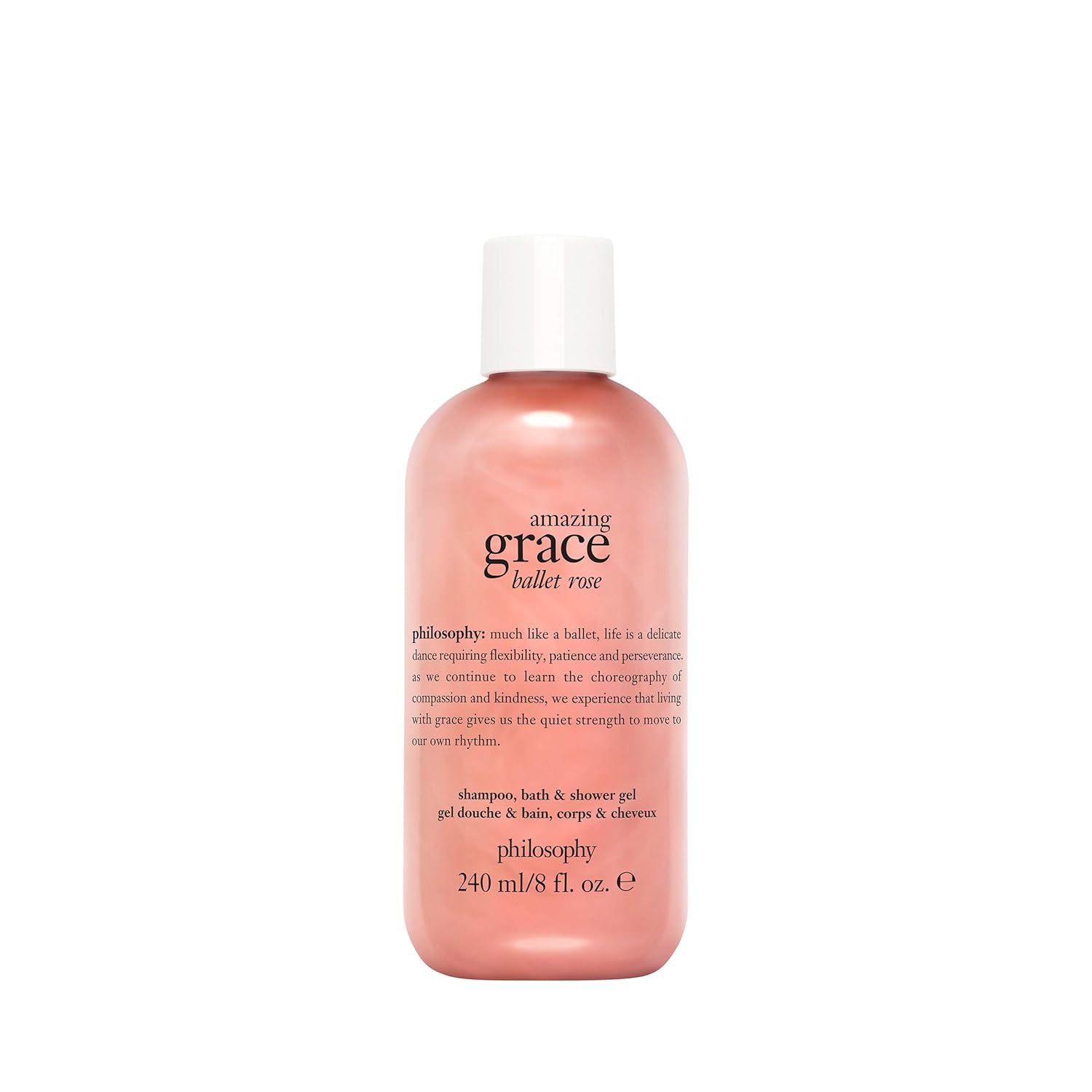 philosophy amazing grace ballet rose shampoo, shower gel