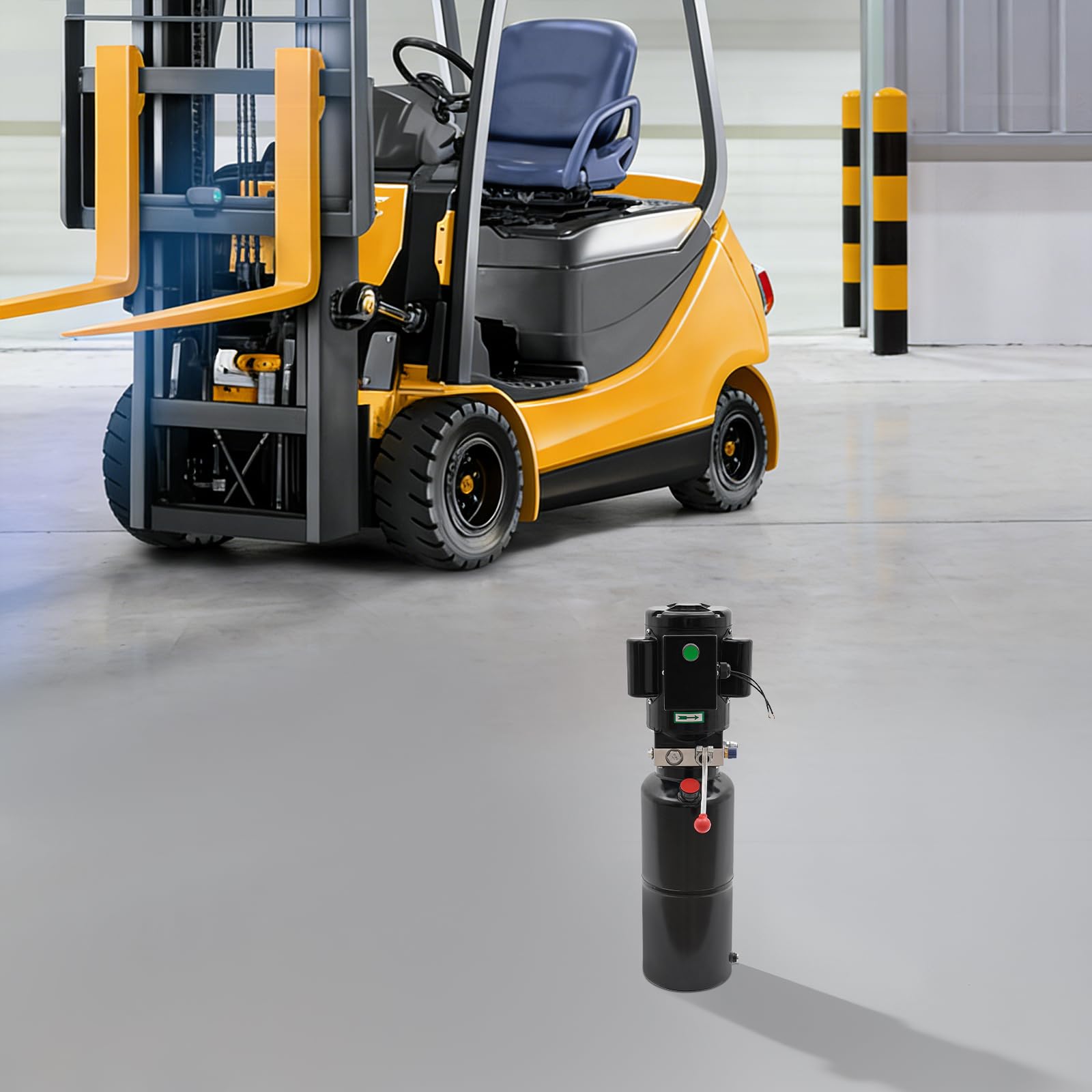 Bomba hidráulica de 220 V, 2,2 kW, 4,6 l/min, caudal de 2850 rpm, bomba electrohidráulica, agregado hidráulico, para ascensores, carretillas elevadoras, color negro